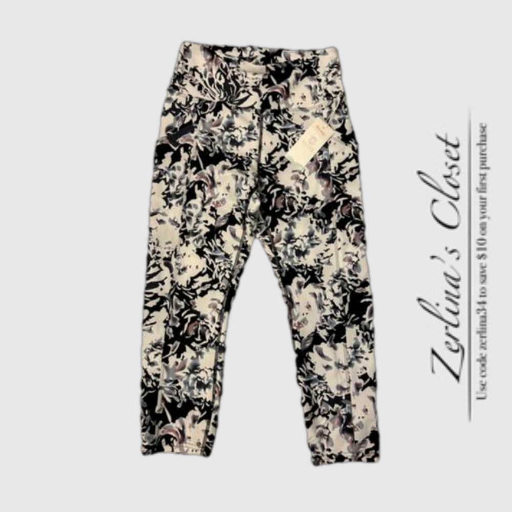 Balance Collection High Rise Floral Capris L